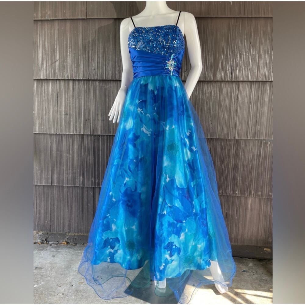 Deb Blue Floral Mini Dress
